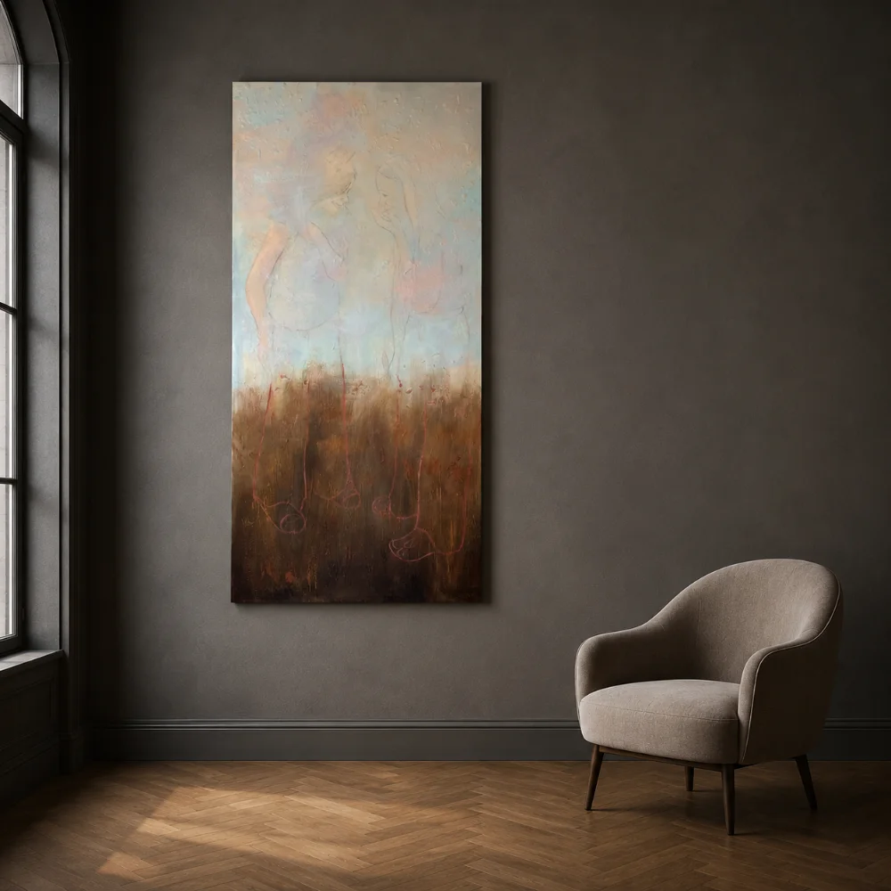 Teenage Spring - figurative contemporary painting